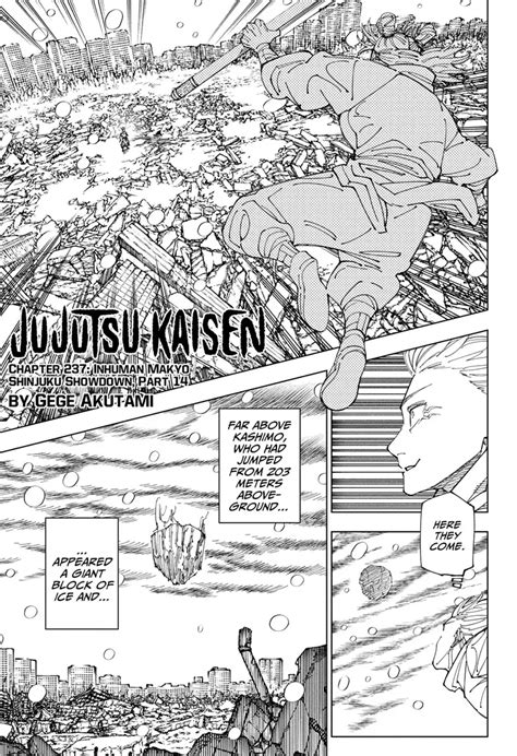 jjk chaoter 237|Read Jujutsu Kaisen, Chapter 237 Manga